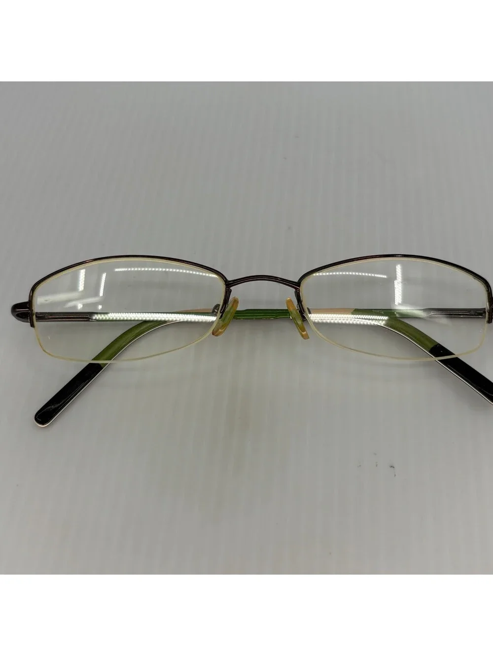 Kate Spade Marcy 0FH5 Green Brown Semi Rimless Frames Only Made In Italy
